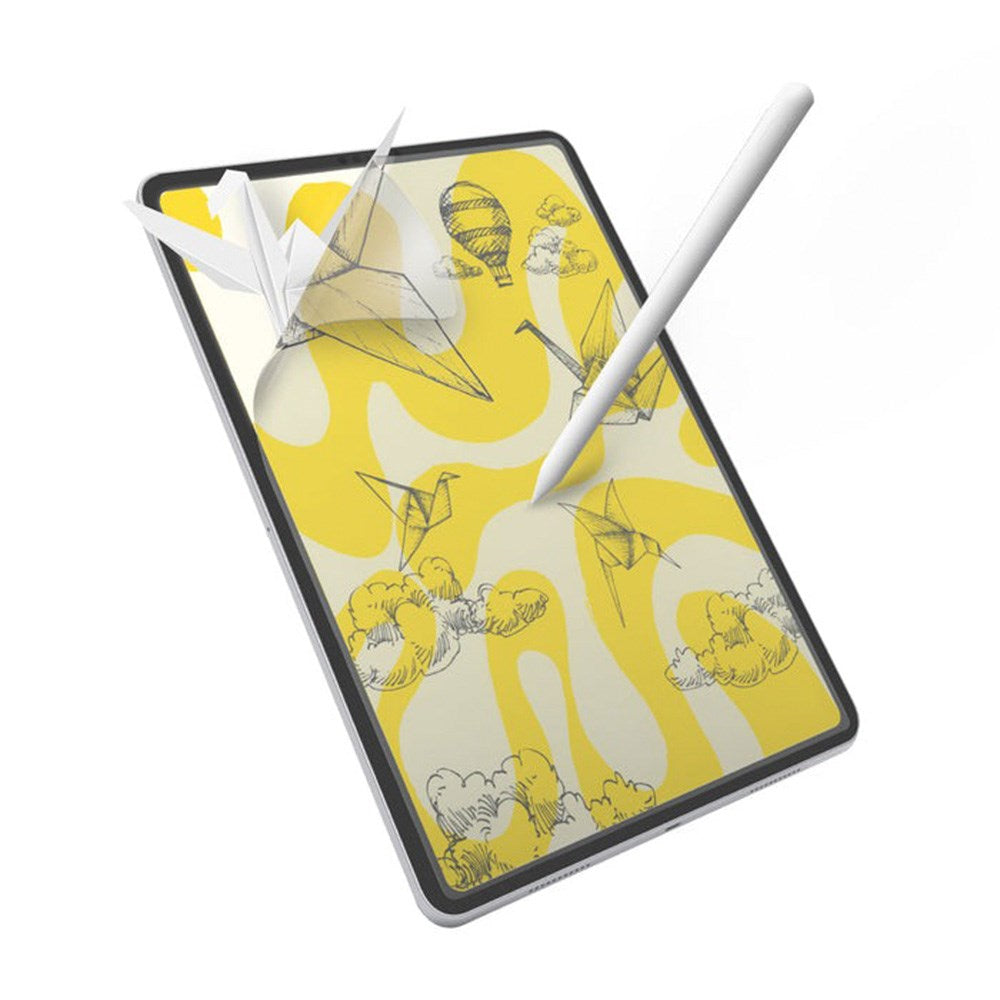 doodroo iPad Pro 13" (2024) Paper Feel Plastik Beskyttelse - 2 Stk. - Gennemsigtig