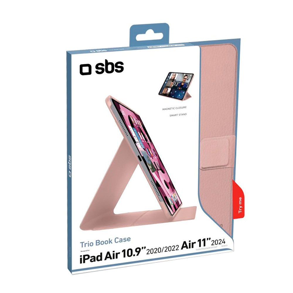 iPad Air 10.9-11" (2025-2020) SBS Book Pro Cover - Lyserød