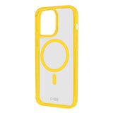 SBS Mag Frame iPhone 16 Pro Max Mobil Cover - MagSafe Kompatibel - Gennemsigtig / Gul