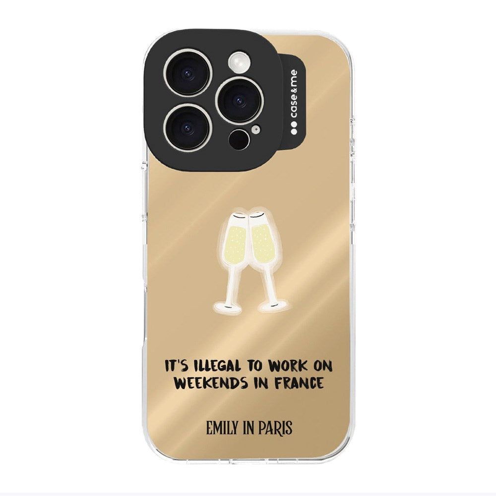 Case&Me Emily in Paris iPhone 16 Pro Cover - Champagne Cheers