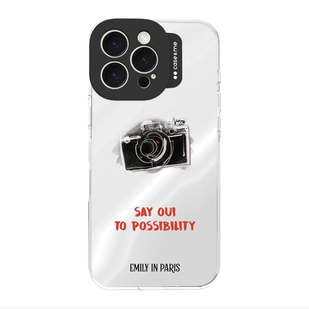 Case&Me Emily in Paris iPhone 16 Pro Max Cover - Silver Camera