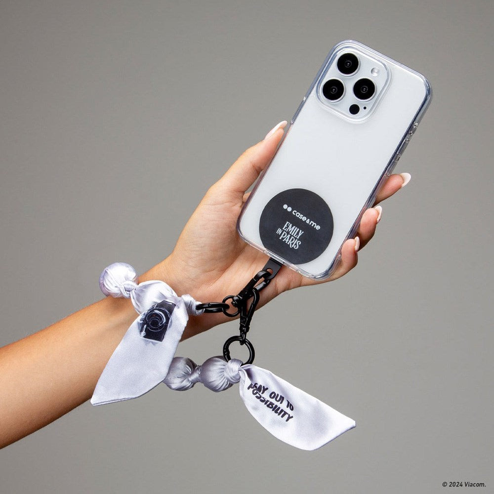 Case&Me Emily in Paris Mobilarmbånd - Silver Camera