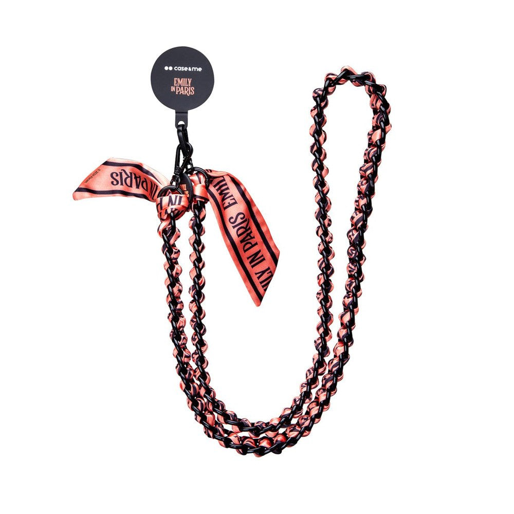 Case&Me Emily in Paris Mobilhalskæde - Pink in Paris