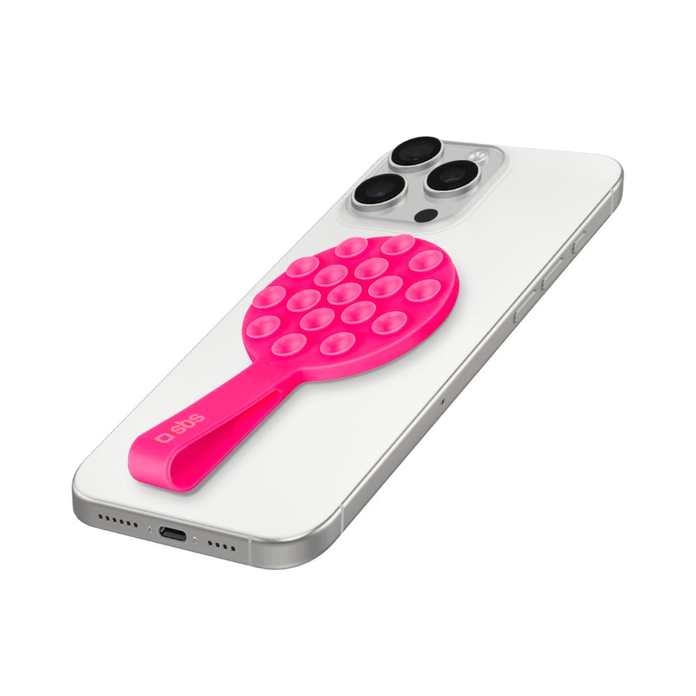 Silikone Sugekop Mobilholder - SBS - MagSafe Kompatibel - Lyserød