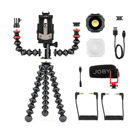 JOBY GorillaPod Advanced Kit - Tripod Stativkit til Mobil - Sort