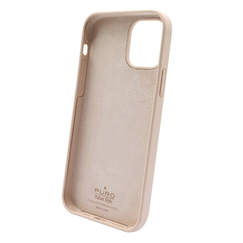 iPhone 13 Pro Puro Icon Silikone Bagside Cover - Lyserød