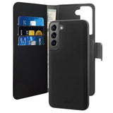 Samsung Galaxy S22+ (Plus) Cover Puro Wallet Detachable 2-In-1 Flip Cover - Sort