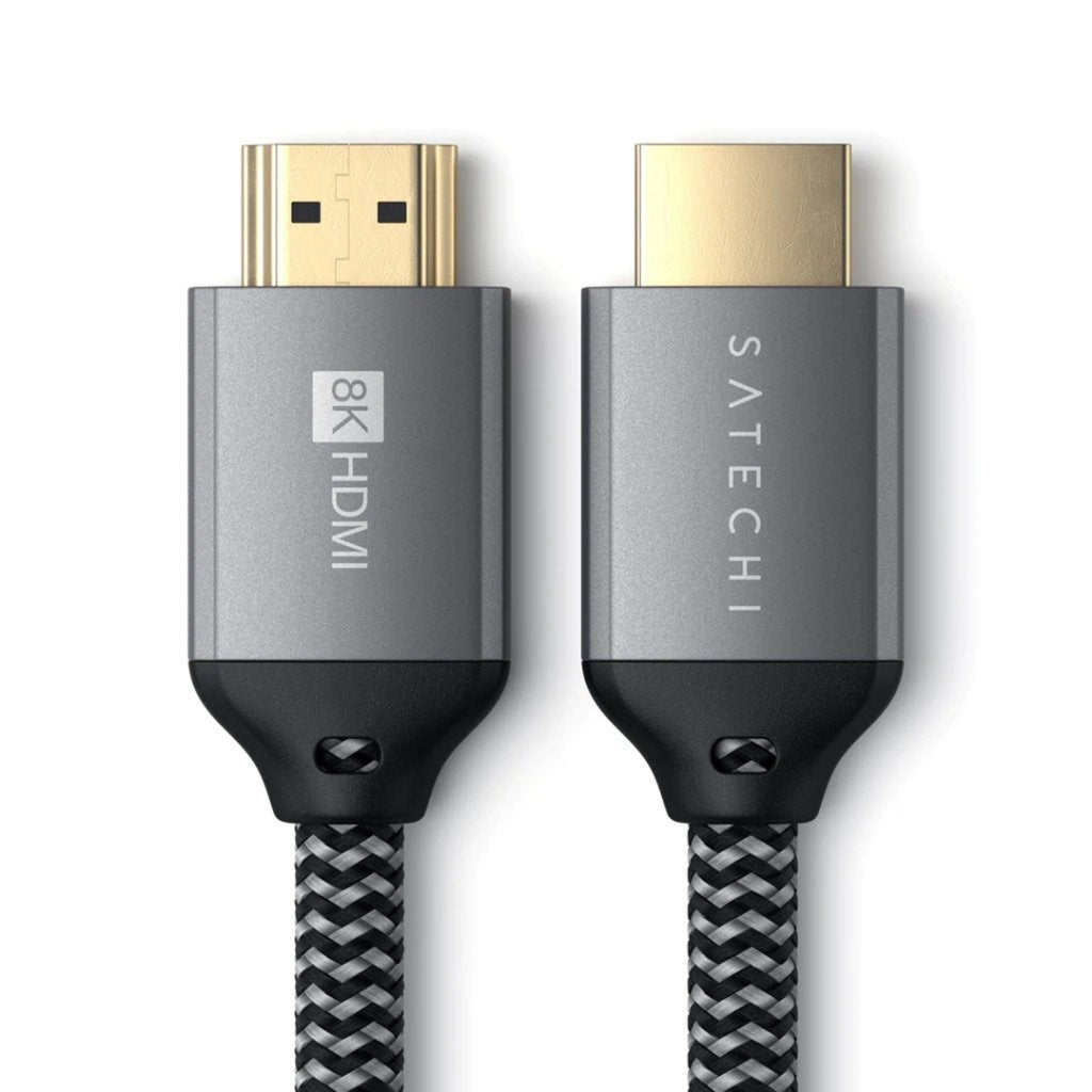 Satechi 8K Ultra High Speed HDMI til HDMI 2m - Sort / Grå