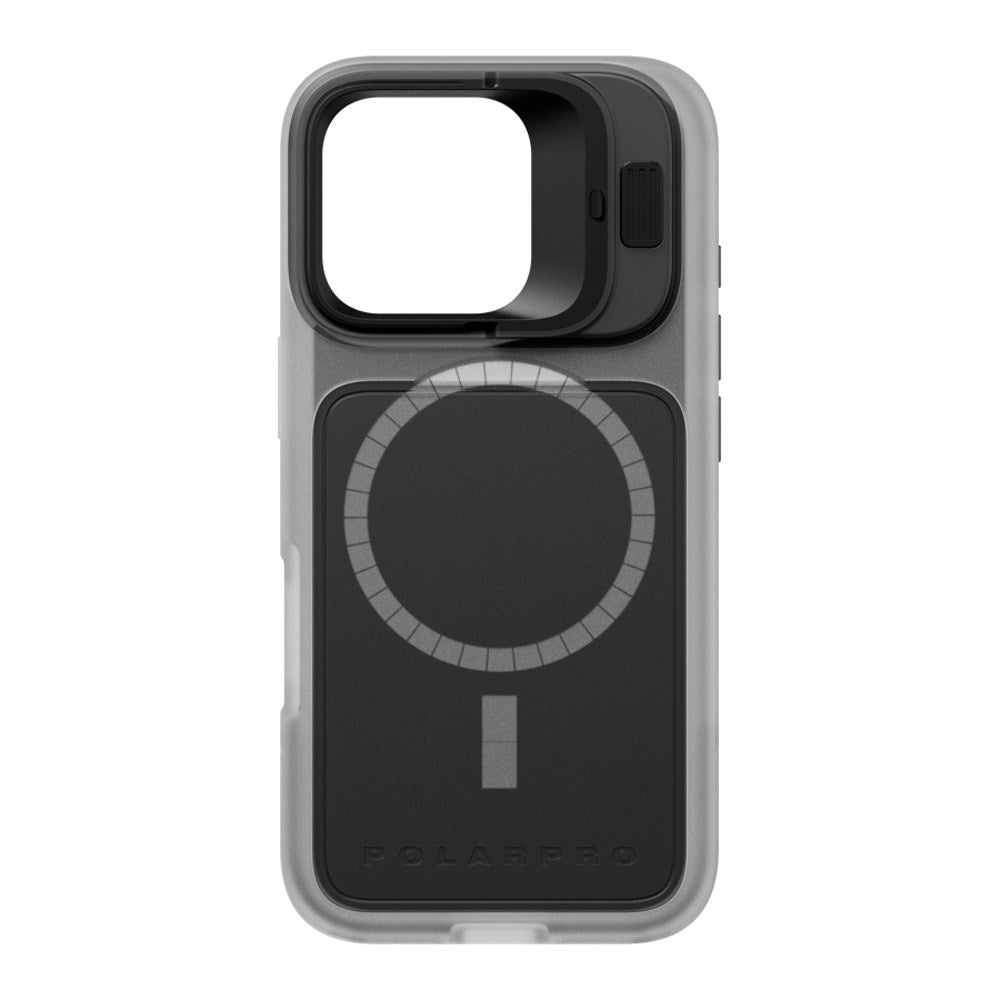 iPhone 16 Pro PolarPro LiteChaser 16 Base Mobil Cover - MagSafe Kompatibel - Gennemsigtig / Sort