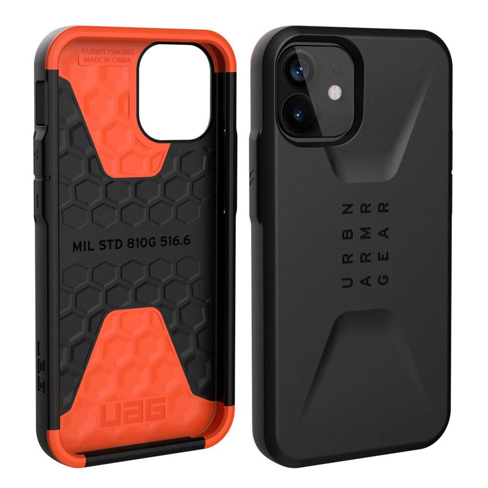 iPhone 12 Mini UAG CIVILIAN Series Cover - Black - Sort