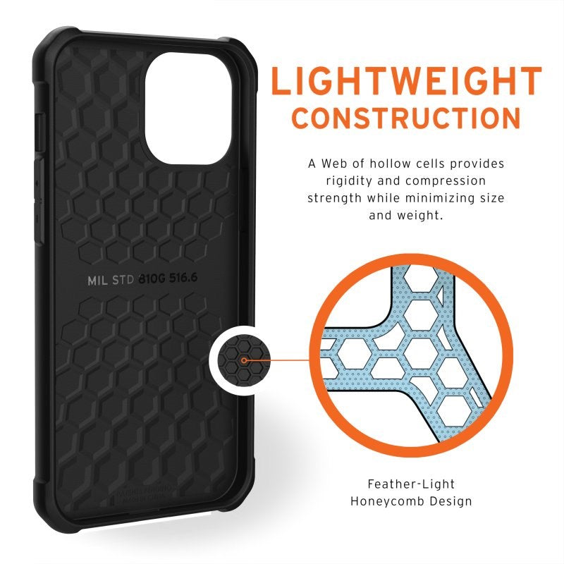 UAG iPhone 12 Pro Max METROPOLIS LT Series Ægte Læder Cover - Black - Sort