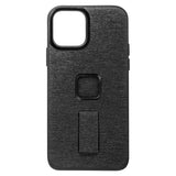 Peak Design iPhone 12 / 12 Pro Stof Bagside Cover m. SlimLink Beslag & Finger Loop - MagSafe Kompatibel - Charcoal