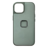 Peak Design iPhone 14 Stof Bagside Cover m. SlimLink Beslag - MagSafe Kompatibel - Sage