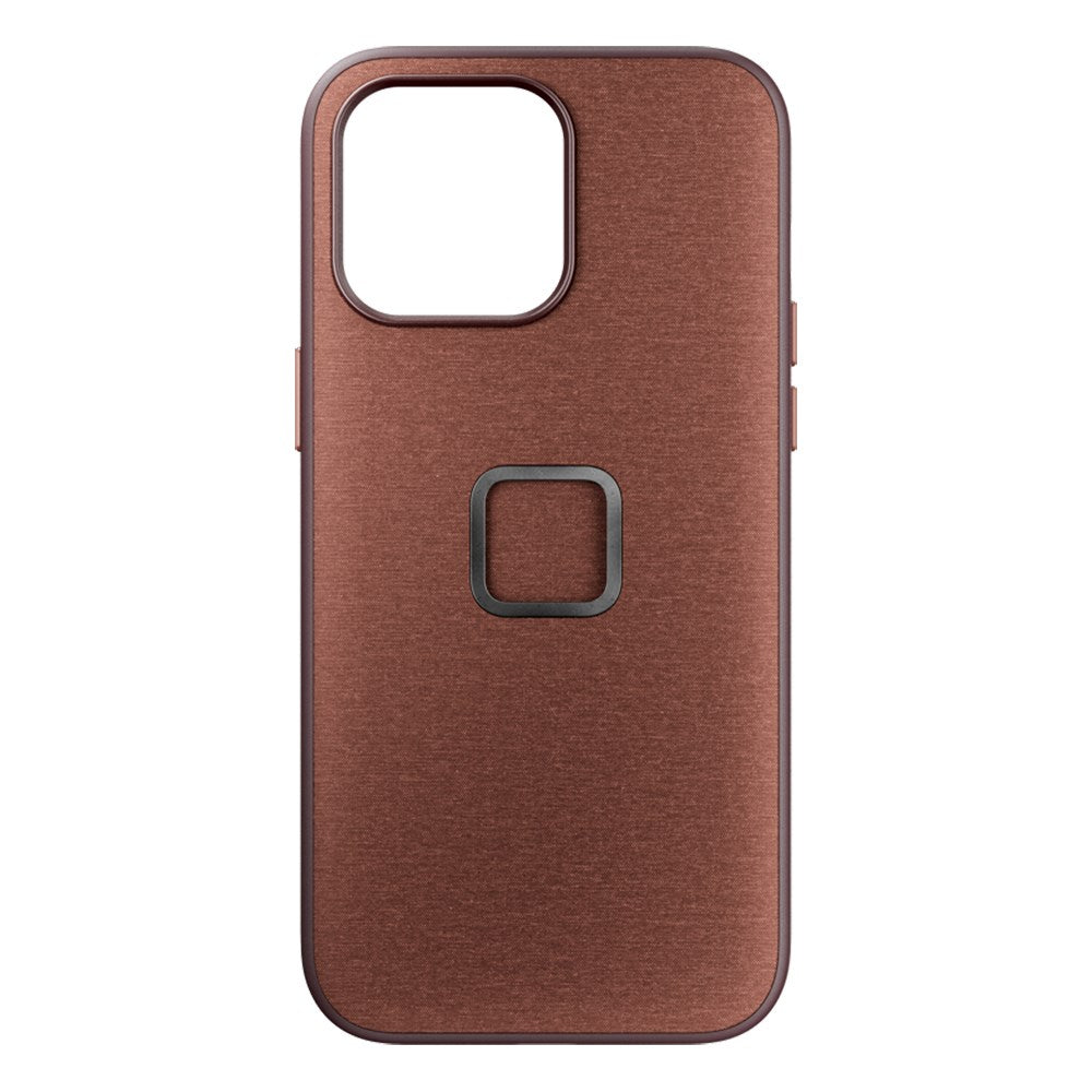 Peak Design iPhone 15 Pro Max Stof Bagside Cover V2 m. SlimLink Beslag - MagSafe Kompatibel - Redwood