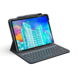 iPad 10.9" (2022) - ZAGG Messenger Folio 2 Tastatur (Dansk) m. Apple Pencil Holder - Charcoal