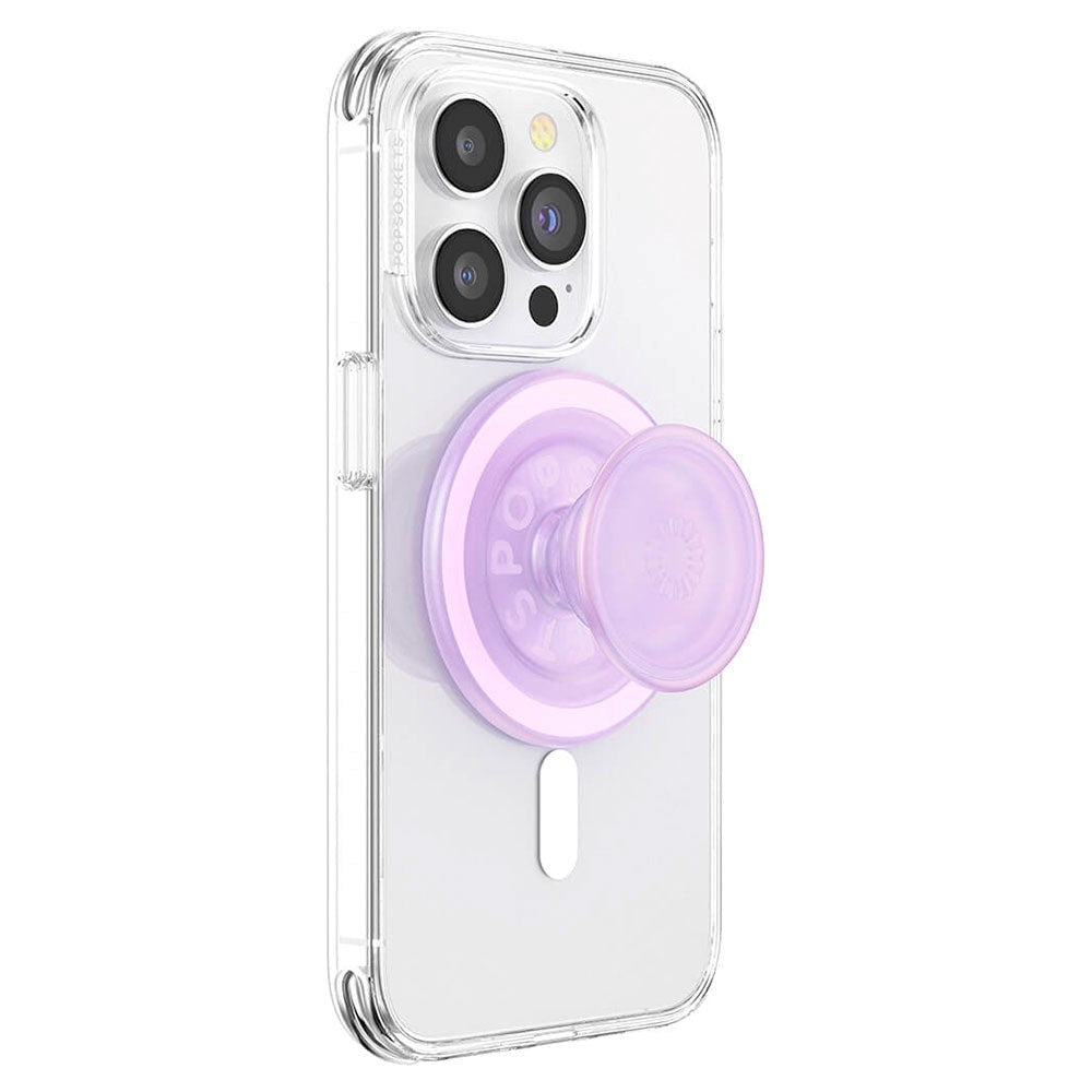 POPSOCKETS PopGrip Opalescent Clear til MagSafe- Stander & Greb