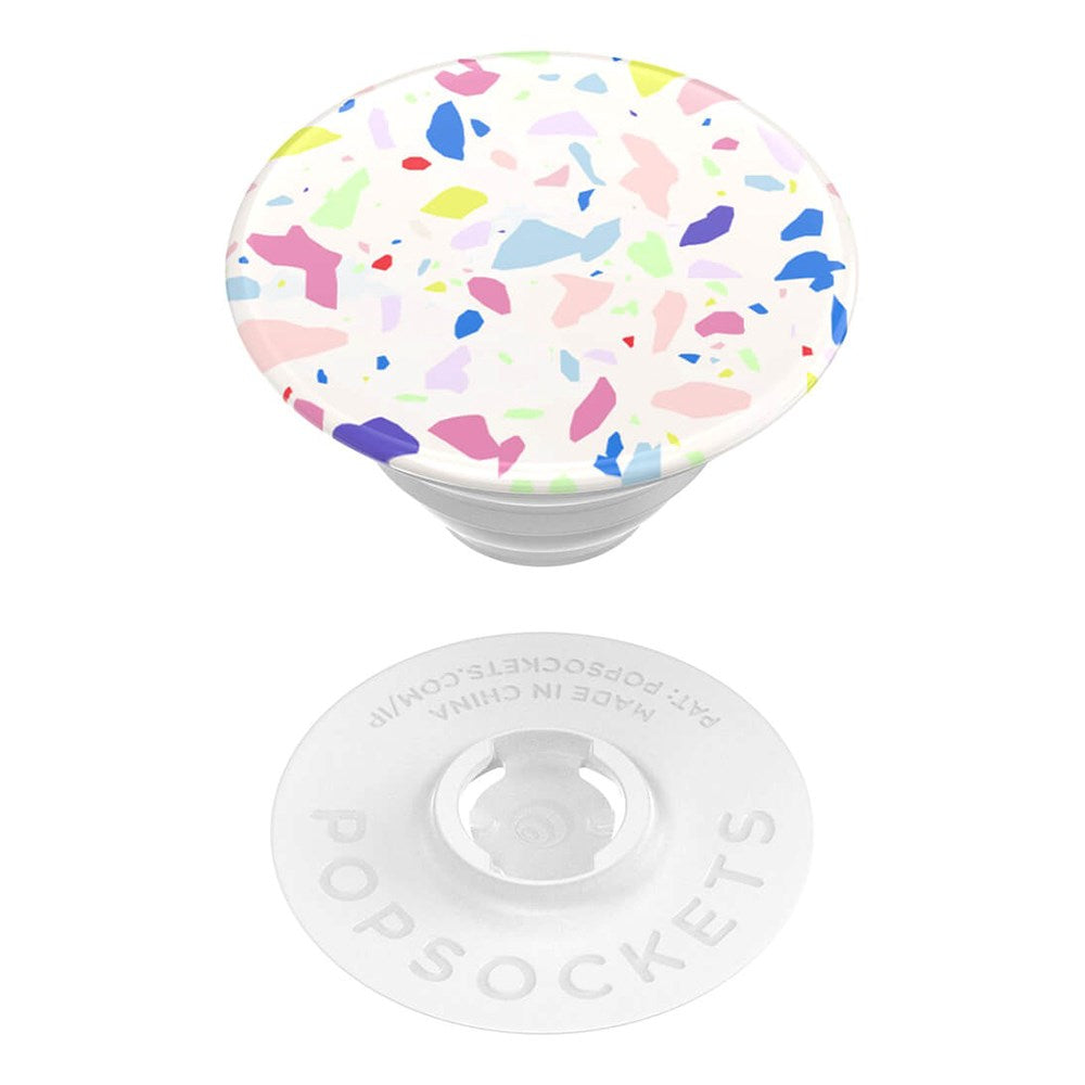 POPSOCKETS PopGrip Original Terrazzo Party Aftageligt Greb m. Standerfunktion - Farverig Mosaik