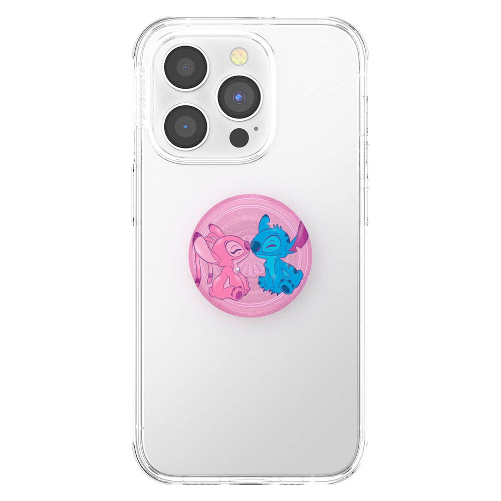 POPSOCKETS PopGrip - Licensed Angel & Stitch Forever - Aftageligt Greb m. Standerfunktion