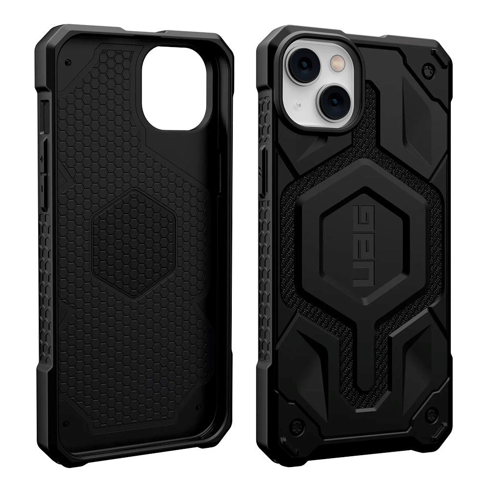 iPhone 14 Plus UAG MONARCH Pro Series Håndværker Cover - MagSafe Kompatibel - Kevlar Black
