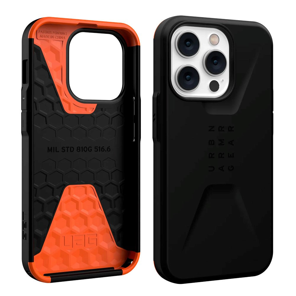 iPhone 14 Pro UAG CIVILIAN Series Bagside Cover - Black