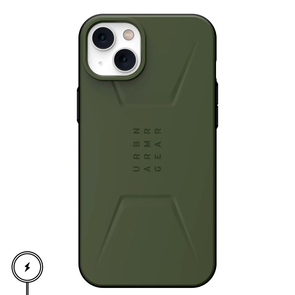 iPhone 14 Plus UAG CIVILIAN Series Bagside Cover - MagSafe Kompatibel - Olive