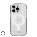 iPhone 14 Pro UAG ESSENTIAL ARMOR Series Bagside Cover - MagSafe Kompatibel - Frosted Ice - Gennemsigtig