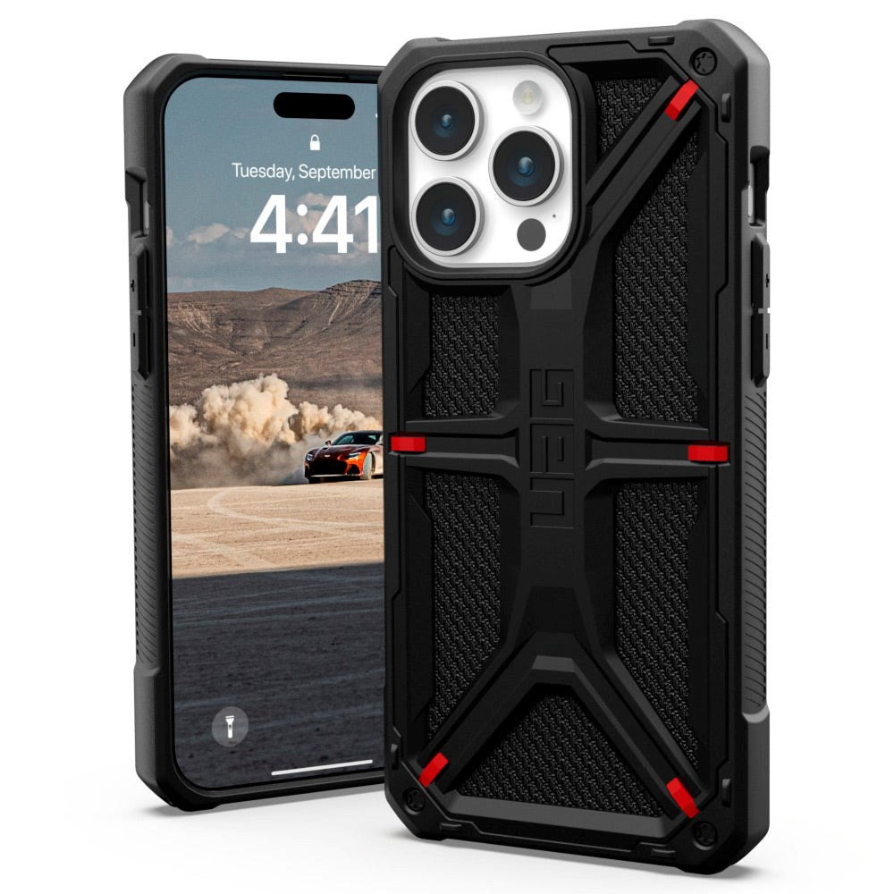 UAG iPhone 15 Pro Max MONARCH Series Bagside Cover - Black