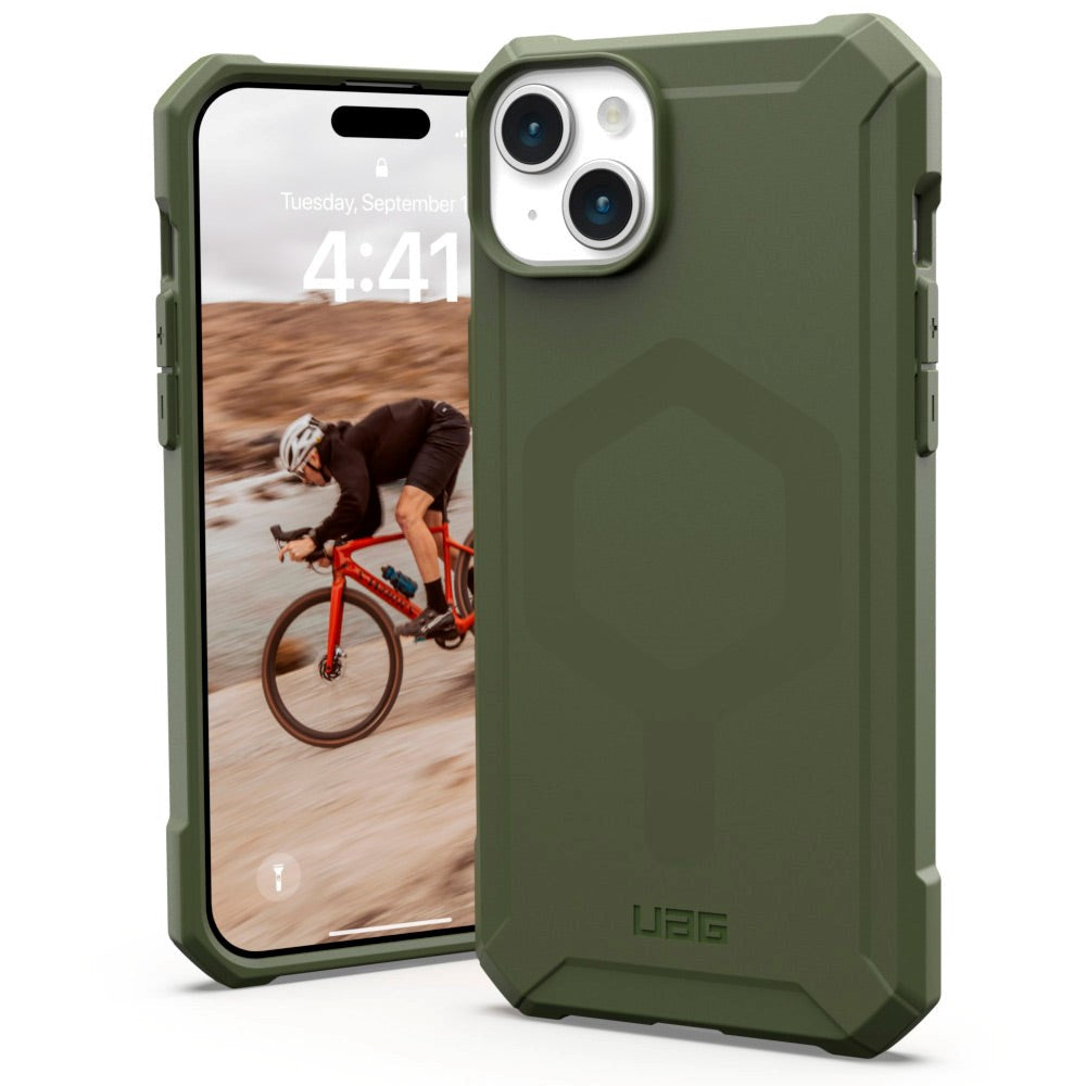 UAG iPhone 15 Plus ESSENTIAL ARMOR Series Bagside Cover - MagSafe Kompatibel - Olive