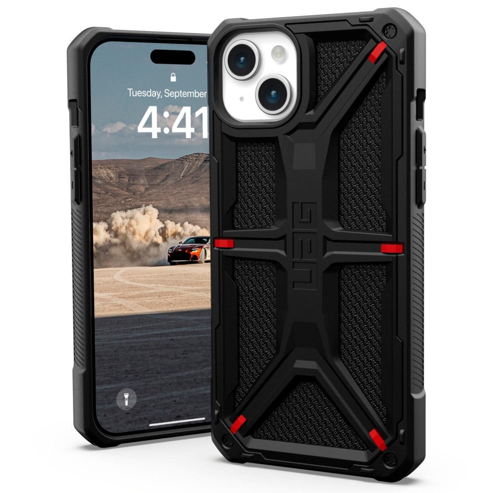 UAG iPhone 15 Plus MONARCH Series Bagside Cover - Black