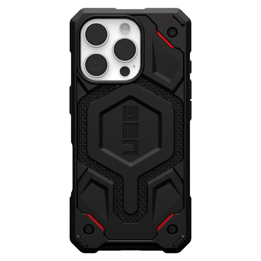 UAG iPhone 16 Pro MONARCH Pro Series Håndværker Cover - MagSafe Kompatibel - Kevlar Black