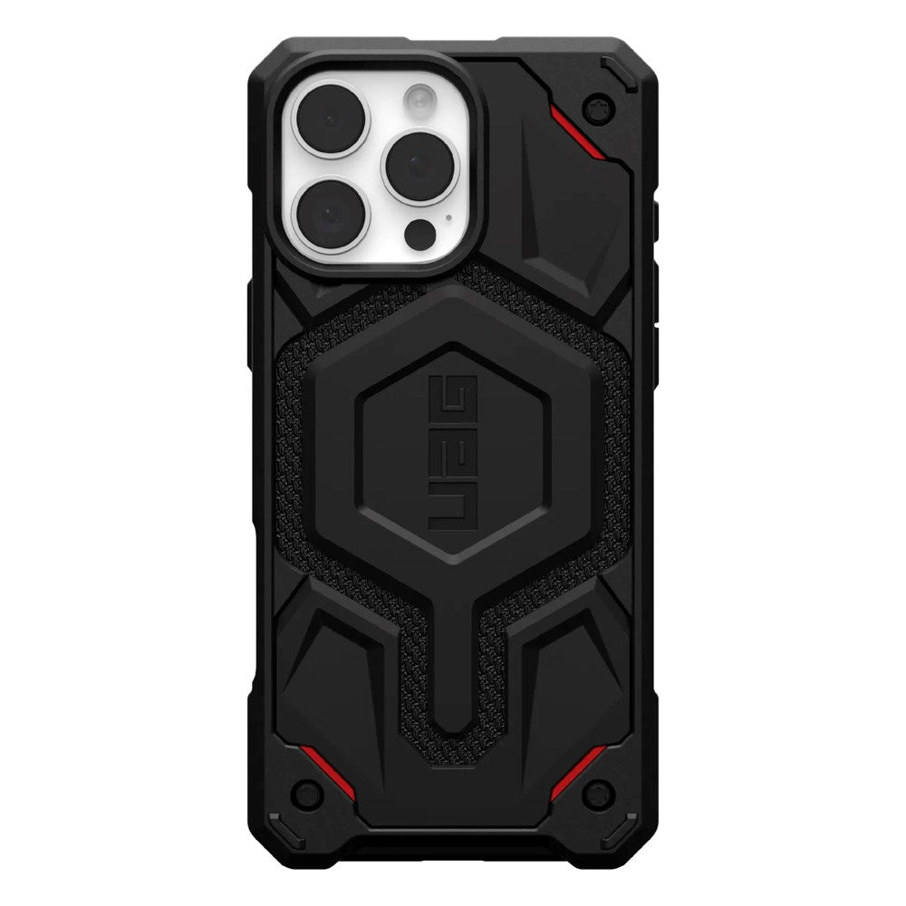 UAG iPhone 16 Pro Max MONARCH Pro Series Håndværker Cover - MagSafe Kompatibel - Kevlar Black