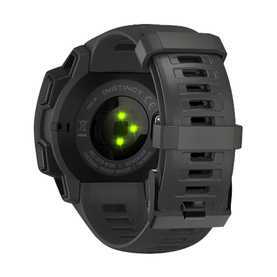 Garmin Instinct 22mm Rem af Silikone m. Stifter - Sort
