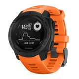 Garmin Instinct 22mm Rem af Silikone m. Stifter - Orange