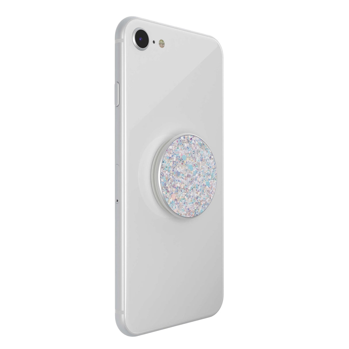 PopSockets PopGrip - Hvid Glitter Sne Premium