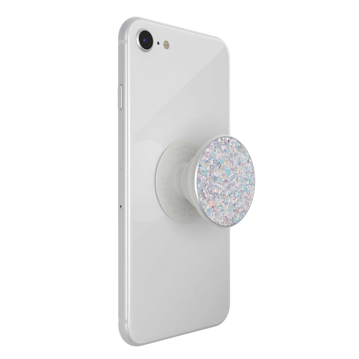 PopSockets PopGrip - Hvid Glitter Sne Premium