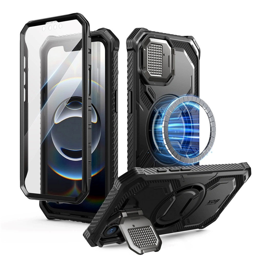 Supcase IBLSN Armorbox iPhone 17e / 16e Håndværker Cover - MagSafe Kompatibel - Sort