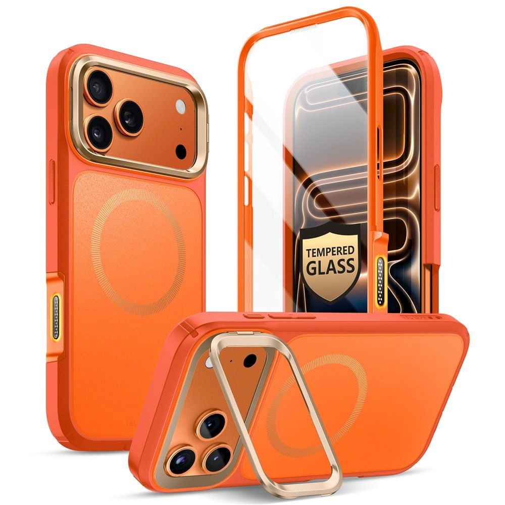iPhone 17 Pro Max SUPCASE ARES MagSafe Cover m. Skærmbeskyttelse – Orange