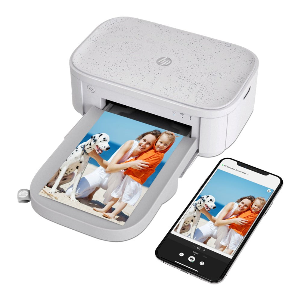 HP Sprocket Studio Plus Mobil Fotoprinter m. Printerpapir og Blækpatron - 10 x 15 cm