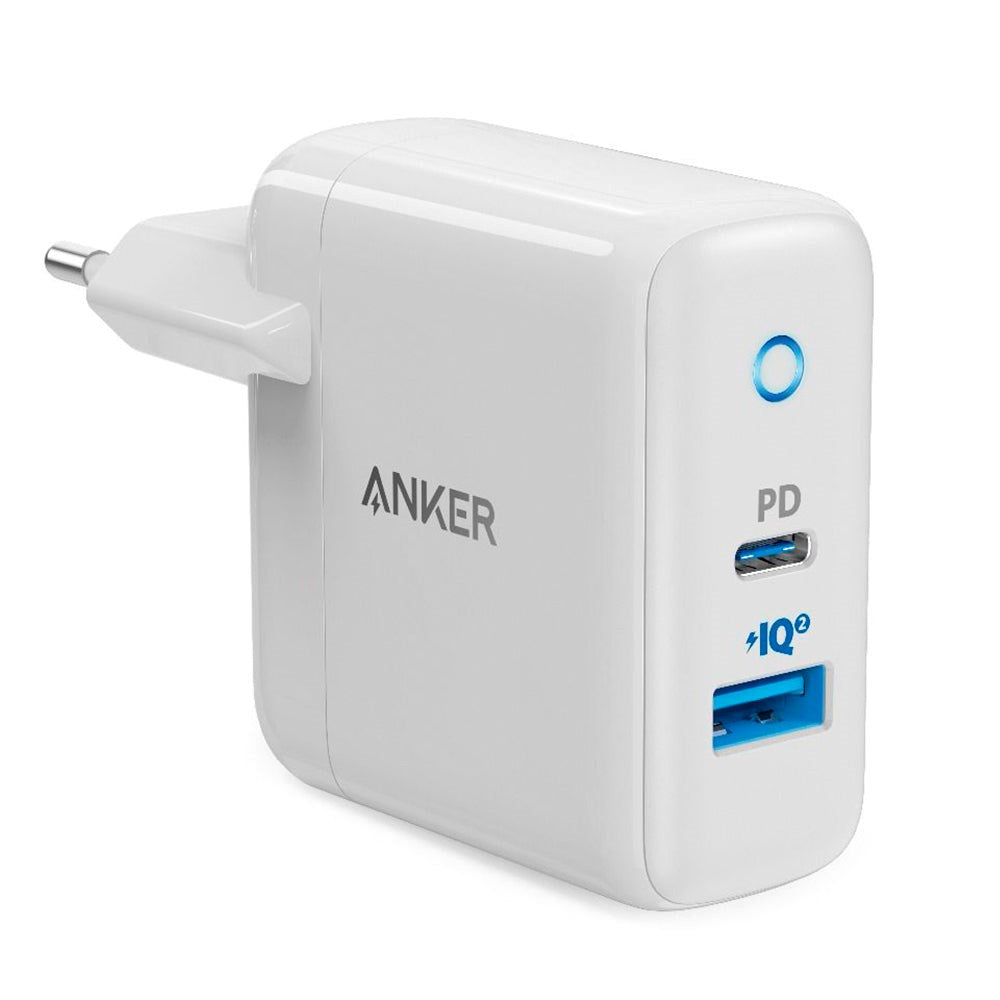 Anker PowerPort PD - Vægoplader 33W - m. USB-A & USB-C - Hvid