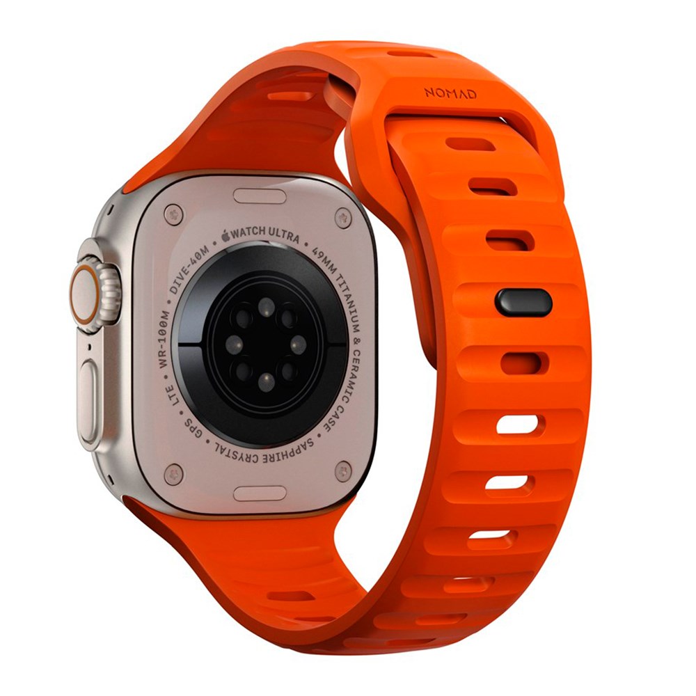 Apple Watch (42/44/SE/45/46/49mm) Nomad Sport Band Smartwatch Rem - Ultra Orange