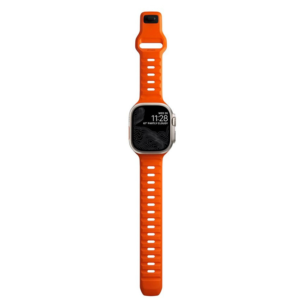 Apple Watch (42/44/SE/45/46/49mm) Nomad Sport Band Smartwatch Rem - Ultra Orange