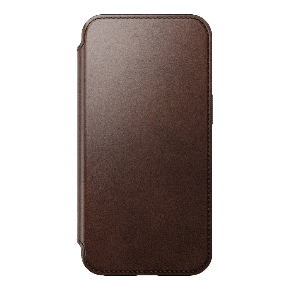 iPhone 13 Nomad Modern Horween Leather Folio Case - MagSafe Kompatibel - Brun