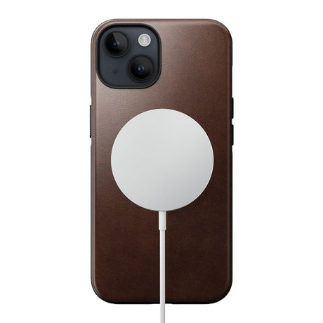 iPhone 14 Modern Nomad Horween Leather Case - MagSafe Kompatibel - Brun