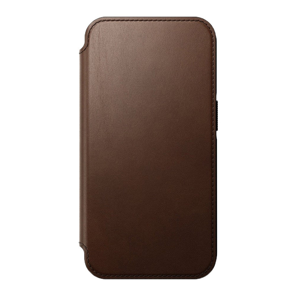 iPhone 14 Pro Nomad Modern Leather Folio Case - MagSafe Kompatibel - Brun
