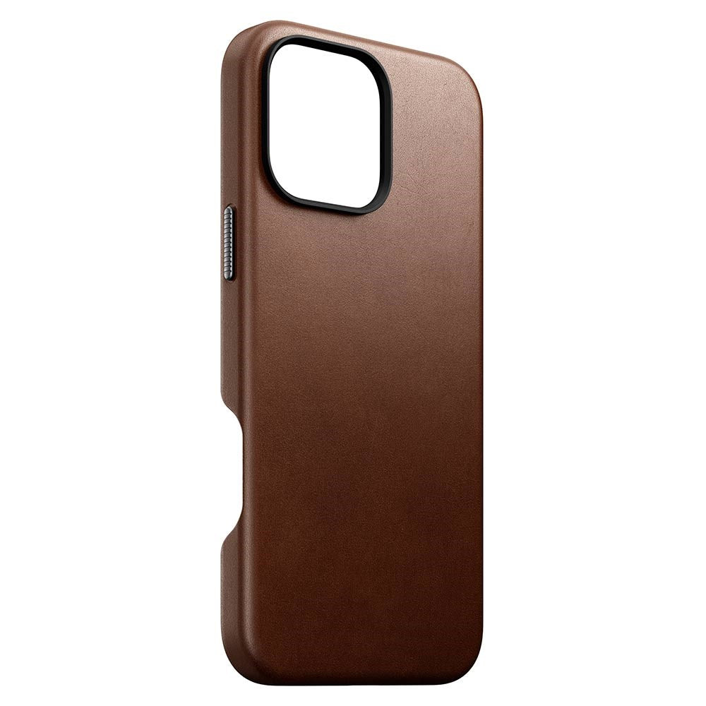 iPhone 16 Nomad Pro Max Traditional Leather Mobil Cover- MagSafe Kompatibel - Brun