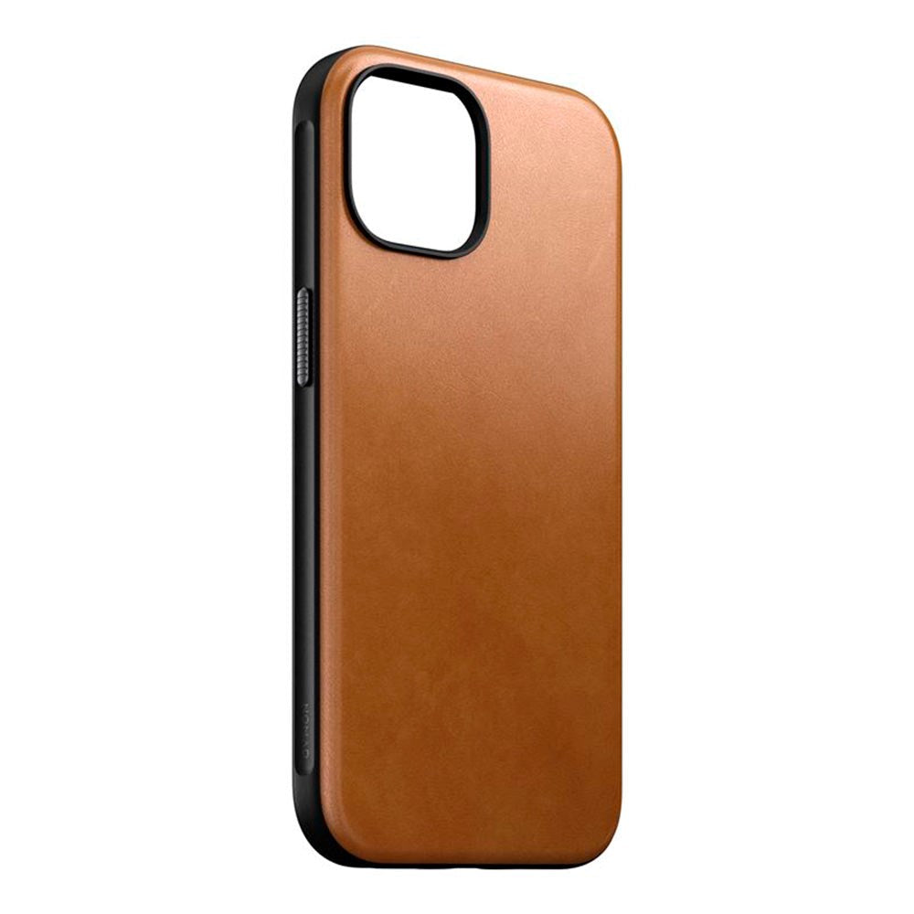 iPhone 15 Nomad Modern Leather Case - MagSafe Kompatibel - Tan