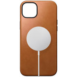 iPhone 15 Plus Nomad Modern Leather Case - MagSafe Kompatibel - Tan