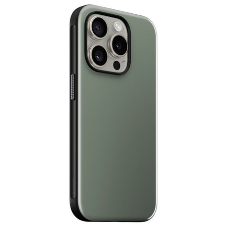 iPhone 15 Pro Nomad Sport Case - MagSafe Kompatibel - Mosgrøn