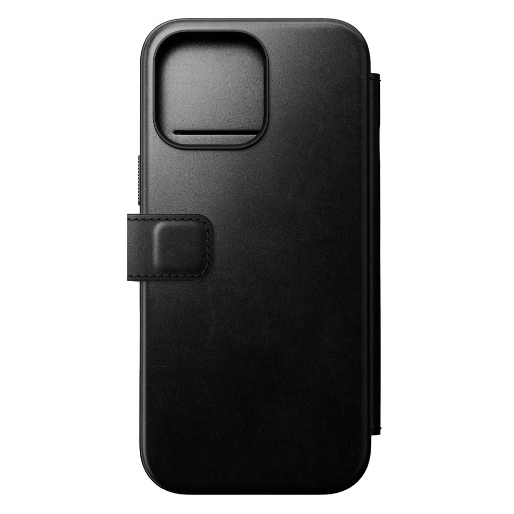 iPhone 16 Pro Max Nomad Modern Horween Leather Folio Case - MagSafe Kompatibel - Sort