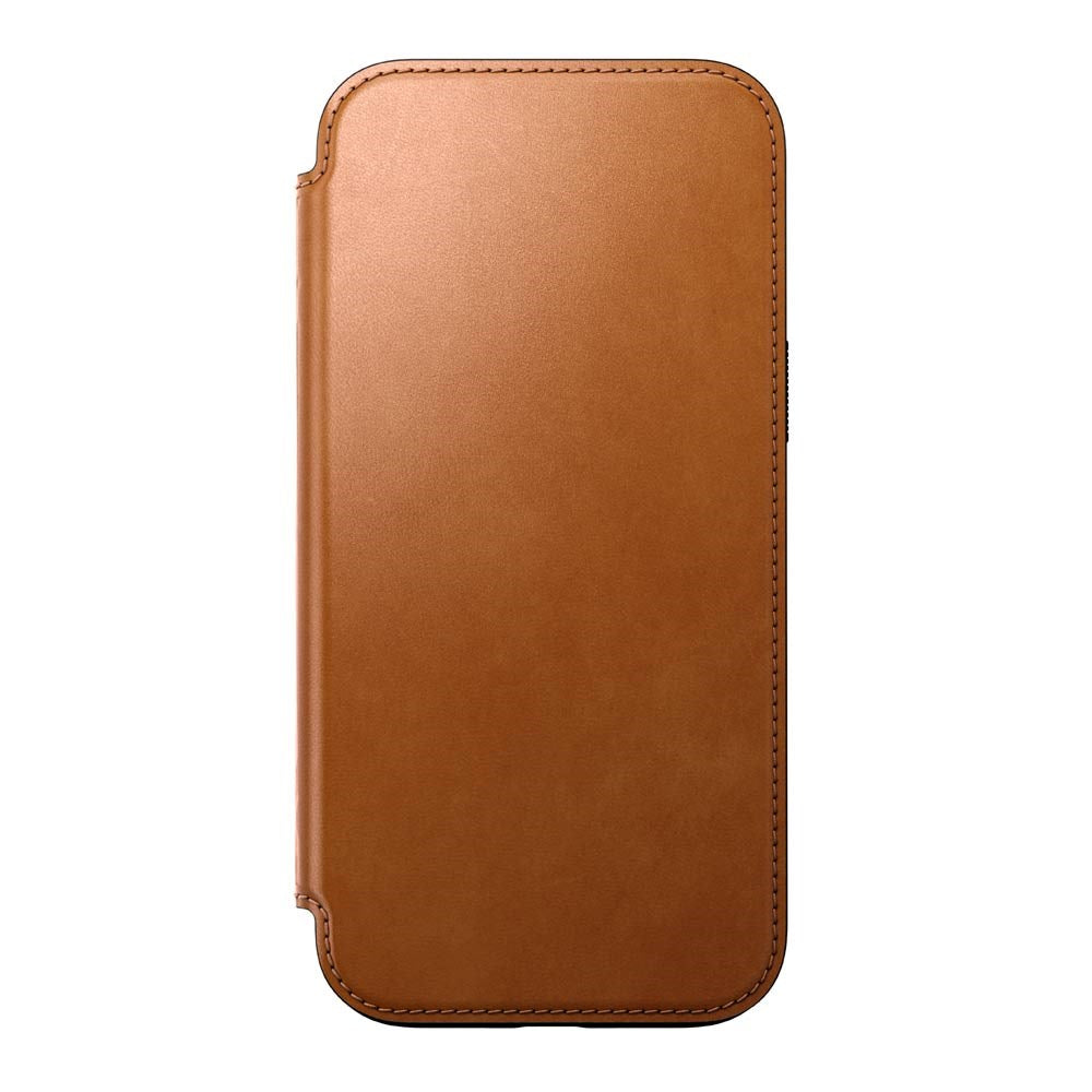 iPhone 16 Pro Max Nomad Modern Leather Folio Case - MagSafe Kompatibel - Tan